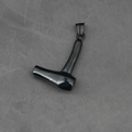Poliertes schwarzes Edelstahl Mjölnir Hammer Anhänger Halskette mit glänzendem Finish - Anhänger Ohne Kette (Schwarzfarbe)