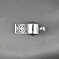 Silver gothic cross whistle pendant necklace in polished stainless steel for men - Cross Pattern Whistle Style (o1890) / Pendant Only (Without Chain)