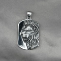 Heren retro leeuwenkop hanger ketting van reliëf roestvrij staal voor street style - Leeuw Stijl Hanger Alleen (Zonder Ketting)