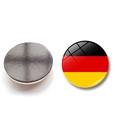 30mm Deutschland Flagge Kristallglas Kühlschrankmagnet mit Magnetrückseite für Deko - 30MM / Deutschland-Stil