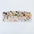 Eleganter Azetat-Haarkamm mit Marmormuster und antistatischem Styling-Design - Regenbogen