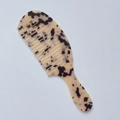 Classic tortoiseshell acetate wide-tooth hair comb with ergonomic long handle design - 3MM Acetate / Light Leopard