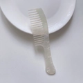 Minimalistische haarkam van acetaat met marmerpatroon en parelmoerglans afwerking - Acetaat 17.8cm*4.2cm*3mm / Zeemeermin Iriserend