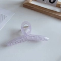 Pinza de pelo grande lavanda translúcida con dientes cruzados para pelo grueso - 13cm / Púrpura Gelatina