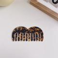 Grober Haarkamm aus Acetat mit elegantem Schildpattmuster für antistatisches Styling - Leopardenmuster