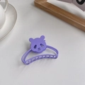 Molla per capelli viola opaca a forma di panda con finitura testurizzata - 3# Stile Panda