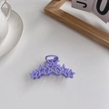 Matte light purple hair claw clip with five hollow stars in a minimalist Korean style - 5# Star Style