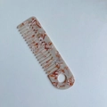 Grofgetande acetaat haarkam met crème marmerpatroon en handig ophanggat ontwerp - Acetaat 15cm*4cm / Koffie met Melk (9#)