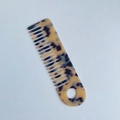 Elegant wide-tooth acetate comb featuring a classic amber tortoiseshell marble pattern - Acetate 15cm*4cm / Light Leopard (7#)