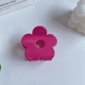 Pinza per capelli a fiore rosso rosa lucido per eleganti acconciature da donna - Rosa Rossa