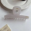 Elegant lavender acetate hair claw clip with golden Barrette La France lettering - Gray