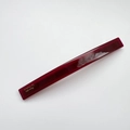 Fermaglio per capelli minimalista in acetato bordeaux con scritte dorate - 11cm x 1cm / Rettangolo Rosso Vino