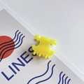 Bright yellow acetate hair claw clip with glossy finish for stylish women styling - Mini Small / Yellow