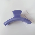 Pinza per capelli Y2K in acetato viola con glitter argento e scritte fatte a mano - Arco / 11cm*4.5cm / Blu
