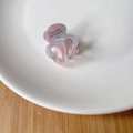 Pink and blue gradient acetate octopus hair claw clip with marble texture design - 5# Blue Pink - 3.2cm*3cm