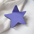 Elegante molletta per capelli a stella in acetato viola con finitura lucida per donna - 8.6cm / Blu Navy + Blu