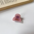 Mini pinza de pelo rosa de acetato con letras doradas de France Handmade elegante - 2.8cmx2.4cm / Rosa
