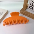 Pinza para el pelo de acetato naranja brillante para mujer en estilo minimalista - Naranja