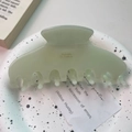 Pinza francesa verde menta de acetato para el pelo con texto Barrette La France dorado - Verde Gelatina