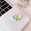 Dolce fermaglio per capelli a cuore in acetato verde chiaro con zircone scintillante a cuore - Cuore Verde Molletta Verde