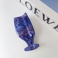 Deep purple marble acetic acid hair claw clip with golden glitter and nebula design - 5# Dark Purple