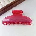 Glinsterende roze haarklem met fijne glitterafwerking voor elegante kapsels voor dames - Roze