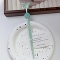 Eleganter minzgrüner Schmetterling-Haarstab mit Marmorperle und Perlglanz-Resin-Finish - 2# Cyan 18cm