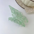 Eleganter Schmetterlings-Haarclip aus hellgrünem Marmor-Acetat für edles Haarstyling - Grün