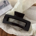 Pinza para el pelo rectangular negra brillante con diseño hueco en estilo vintage - 4# Burdeos