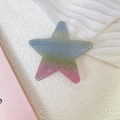 Star-shaped hair clip with dreamlike blue, yellow, and pink gradient glitter finish - 5# Blue Pink