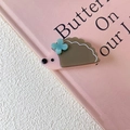 Barrette à cheveux hérisson rose en acrylique lisse pour la coiffure des filles - Style Hérisson