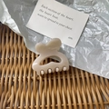 Chique beige konijn haarspeld haaraccessoire van glad hars voor vrouwen - 4# Koffie Schildpad