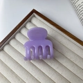Elegant lavender purple claw clip for French style ponytail hair styling accessory - Purple