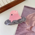 Haarklammer mit rosa Delfin aus Acetat im kreativen Meeresdesign für Damen Frisuren - 3# Schwimmender grauer Delphin