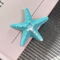 Blauwe zeester haarclip met 3D-textuur voor een trendy look tijdens strandvakantie - Meerblauw (3#Meerblauw)