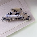 Molla per capelli francese tartarugata con scritta marmood in confezione regalo - Arco Leopardato Chiaro (24#)