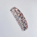 Pettine in acetato tartarugato a denti larghi per lo styling dei capelli ricci - 6# Texture Marmo