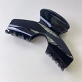 Pinza para el pelo grande en color negro brillante con forma de U para pelo grueso - Negro Brillante