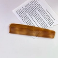 Elegant amber marble acetate hair comb with anti-static teeth on aesthetic background - 1# Brown
