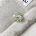 Mini-Haarklammer mit Perlen in hellgrüner Marmoroptik für Damen und Kinder - Ca. 2,5 cm / Grün