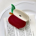 Cute red apple shaped acetate hair claw clip with realistic fruit slice design - Red (Apple Shape)