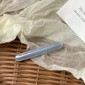Minimalist French style dusty blue acetate barrette with elegant gold lettering finish - Bobby Pin / Blue