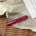 Elegant dark red acetate hair clip with golden Barrette la France lettering - Bobby Pin / Red