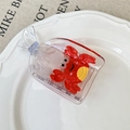 Pince à cheveux créative en acrylique transparent avec un crabe rouge dans un sac - Style Crabe (5#)