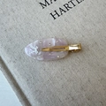 Molla per capelli in acetato marmorizzato viola con strass e motivo a coniglio - Fermaglio Laterale Rosa Marmorizzato / 6.5cm