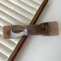 Bernsteinbraune Haarspange aus Harz im geometrischen Design für dickes Haar geeignet - Mittelgroß / Bernsteinbraun (80998-Kaffee)