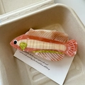 Pince à cheveux en forme de poisson en acétate marbré orange et blanc pour coiffures chic - 7# Poisson Dragon d'Argent Rose