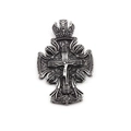 Pendentif croix hibou gothique vintage en acier inoxydable vieilli pour homme - Set de colliers / Pendentif Avec Chaîne Vénitienne