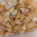 Unregelmäßiger gelber Kristallanhänger mit Silberöse für DIY-Schmuckherstellung - Citrin (Silberhaken)
