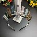 Detailed handmade crystal crown headband with triple moon motif and natural stones - Indian Agate + Triple Moon